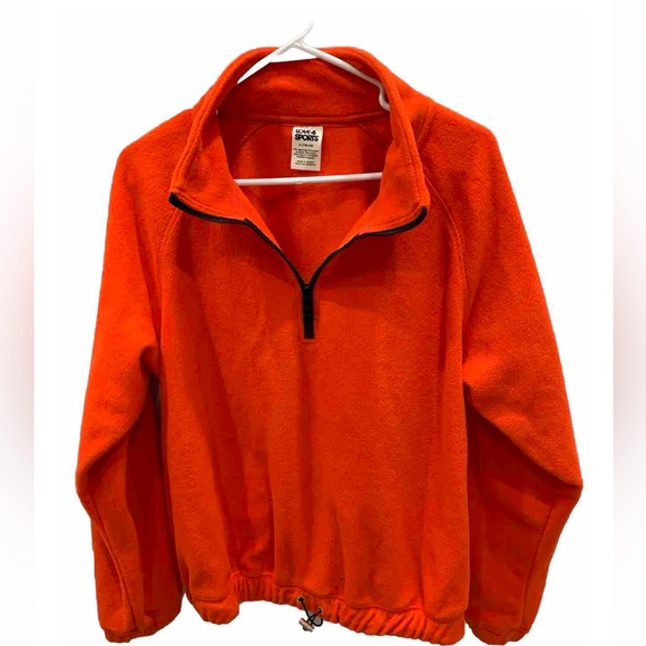 Love & Sports Mens  Sweatshirt Pullover Orange Size Large - Picture 1 of 8